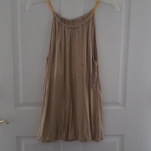 NY & Co Tan top with chain straps